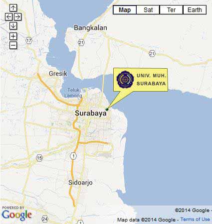 Campus Location Map Master of Education University of Muhammadiyah Surabaya Blended Nomor
